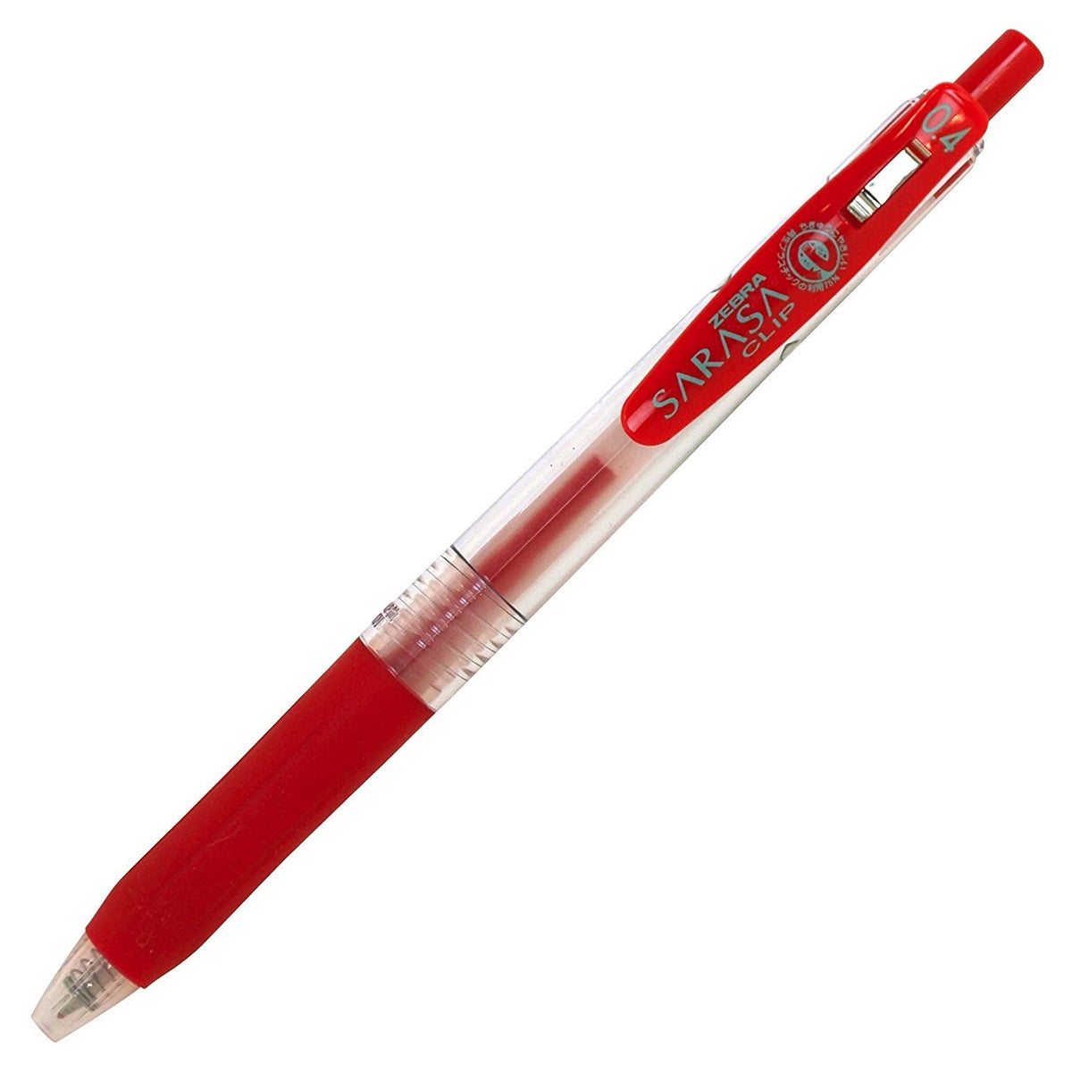 Zebra Sarasa Clip Pen 0.4 mm, Red (JJS15-R)