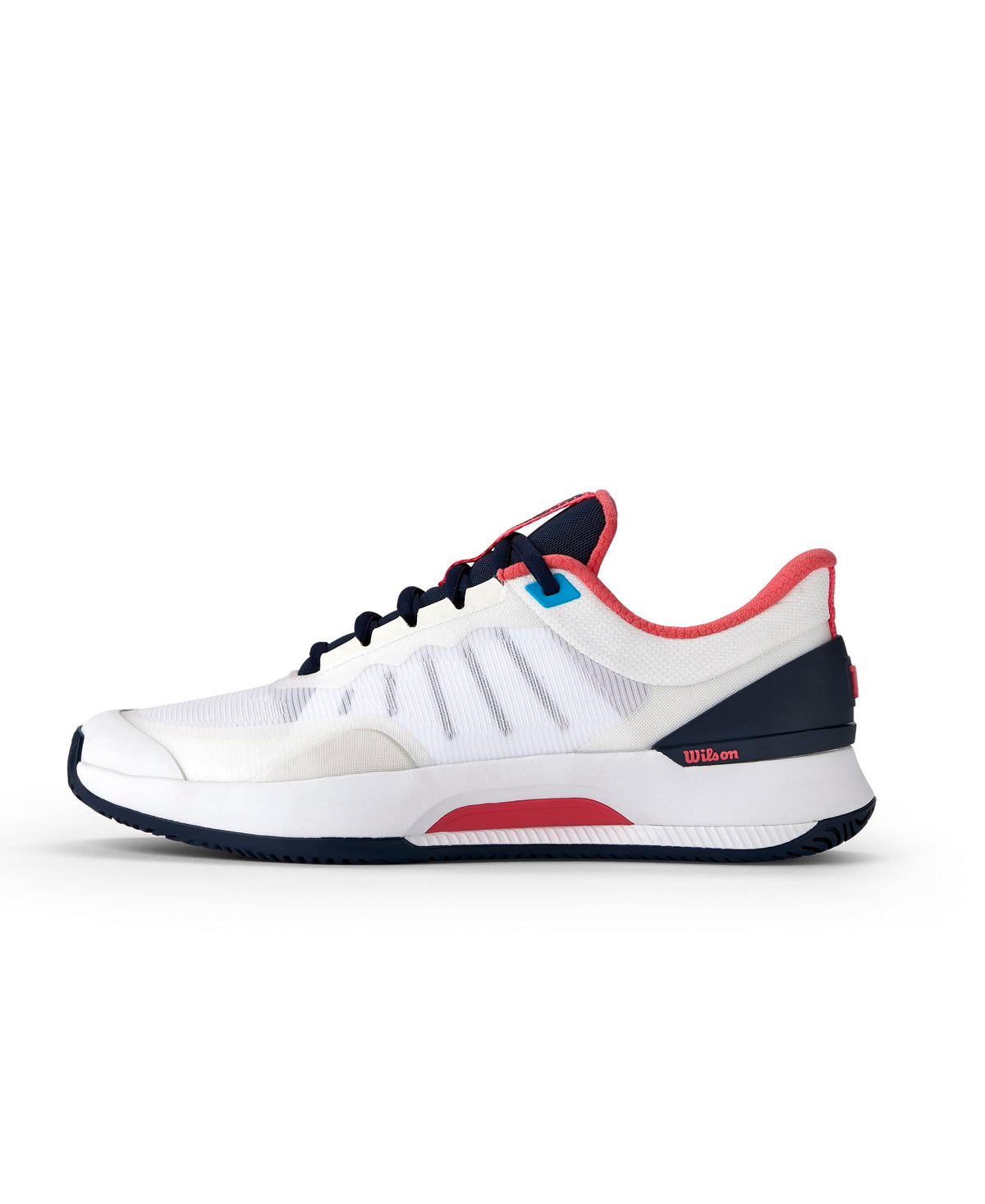 WILSON Intrigue Tour Women's Tennis Shoe - White/Navy Blazer/Dubarry, Size 8.5 US