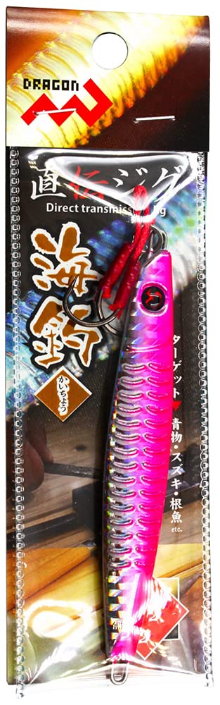 MARUSHINGYOGU Dragon Direct Den Jig, Sea Fishing, Pink, 1.4 oz (40 g)