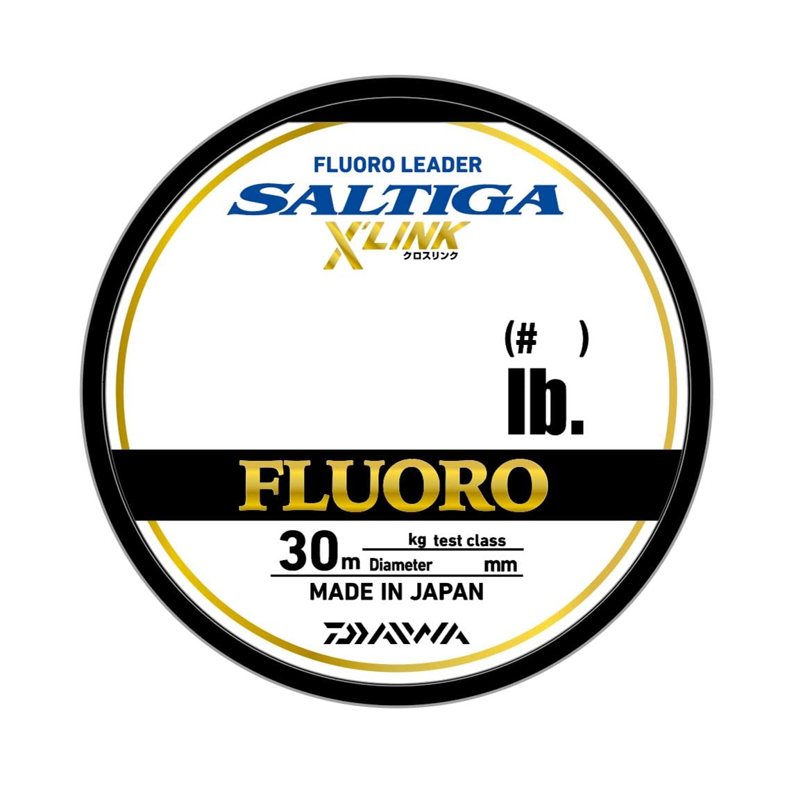 DAIWA Saltiga Florolider, Cross Link, 30 m, 10 lb, #2.5, Natural