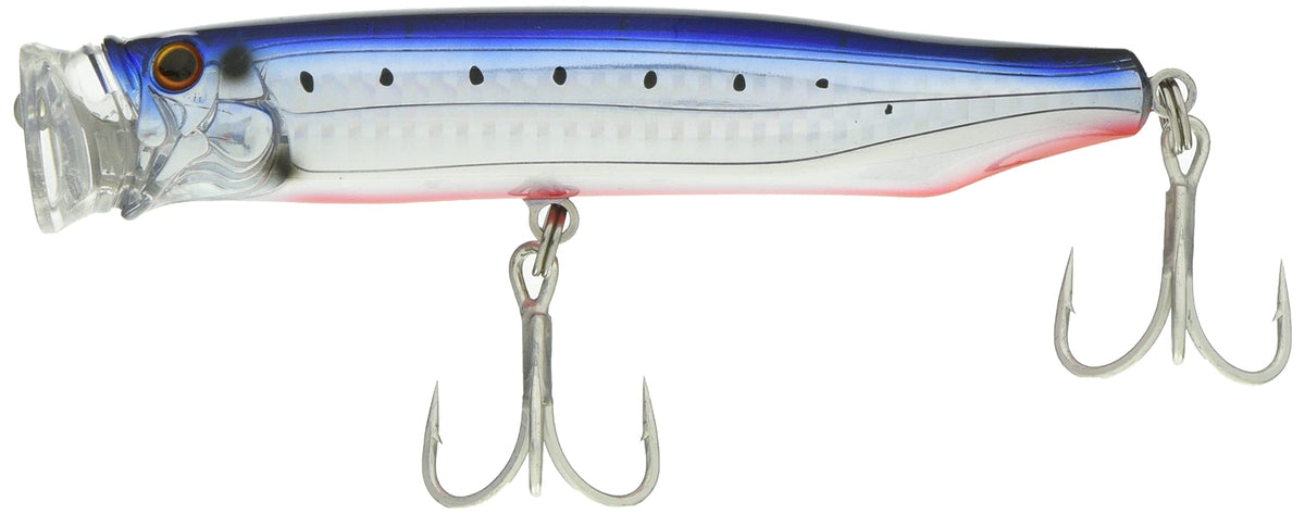 TackleHouse Popper Contact Feed Diving Wobbler, 5.3 inches (135 mm), 1.5 oz (42 g), Sardine, Red Berry, Slit HG #08 CFDW135 Lure
