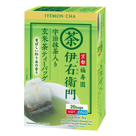 Uji dew ImigiEmon Matcha containing brown rice tea tea bag (2gX20P) X6 pieces