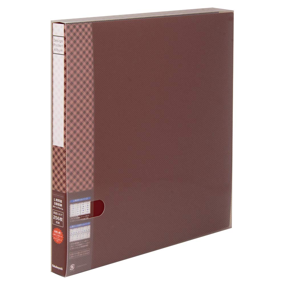 Nakabayashi DPA-6L-BR Design Pocket Album, Welded Type, Brown