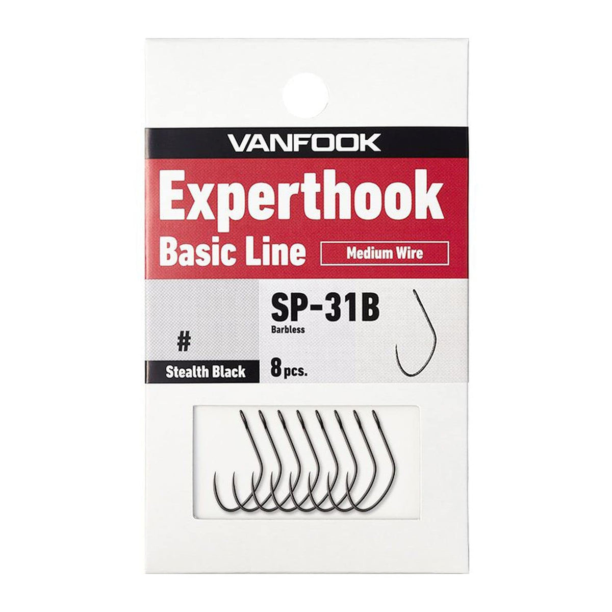 Vanfook 25835 Experthook Basic Medium SP-31B Stealth Black #5