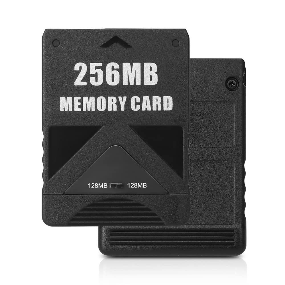 PS2 Memory Card 256MB L'QECTED Preste 2 Memory Card Large Capacity Playstation 2 Dedicated Memory Card 256MB