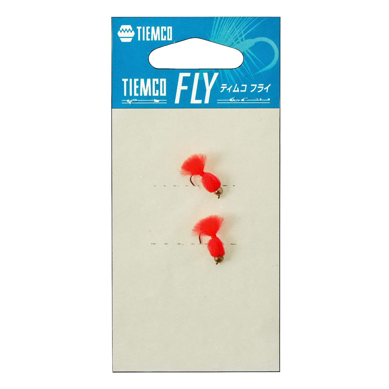 TIEMCO Fly Teltel #12 2 Coili, Hot Red
