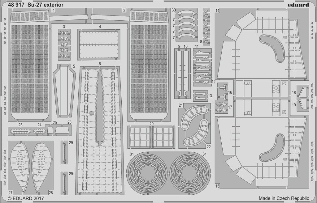 1:48 Su-27 Exterior Model Kit