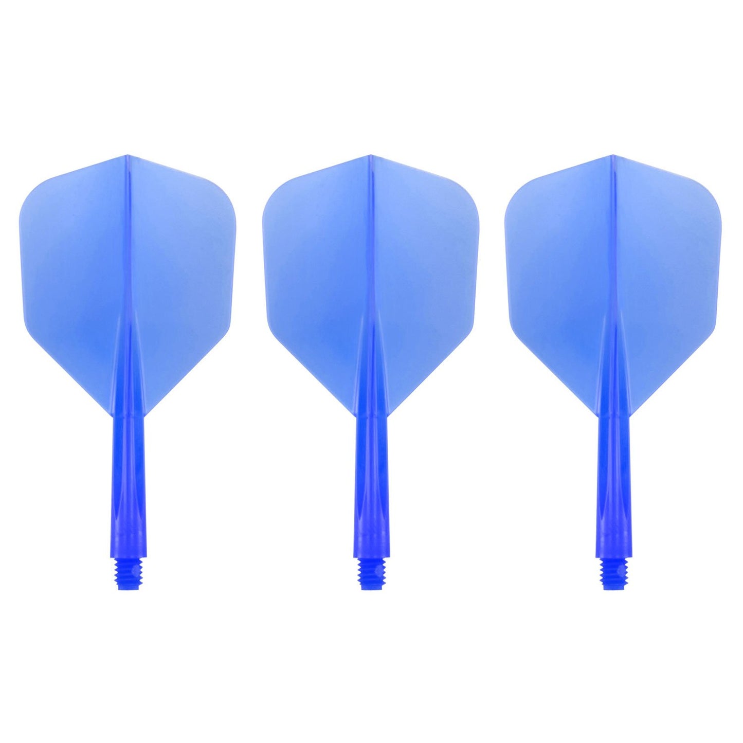 Condor Zero Stress Flight System - Small Clear Blue - Dart Flights Short