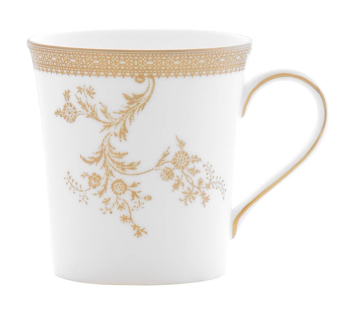 Wedgwood Vera Wang Vela Lace Gold Mug Wedding Gift 50146904977