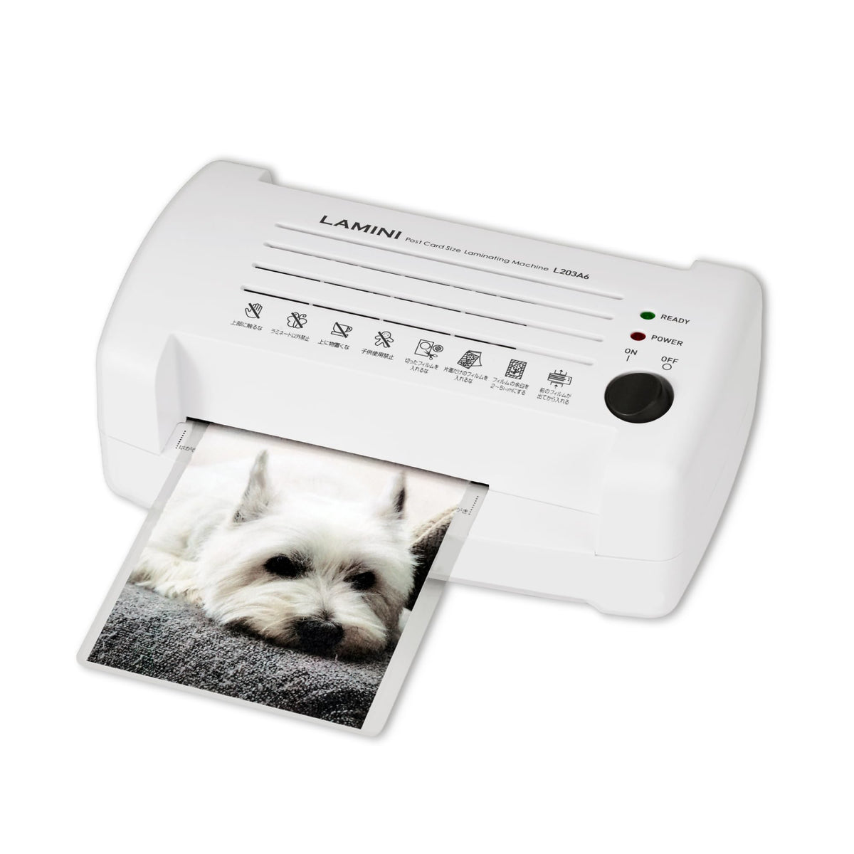 Asuka Asmix LAMINI L203A6 Laminator with Thick 150μ Films, White