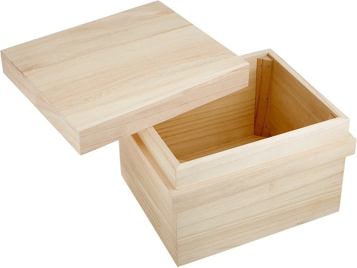 木曽工芸 Kiso Craft Rice Bin, Made in Japan, Wood, Paulownia, With Ichigo Basin, For 11.0 lbs (5 kg), Brown