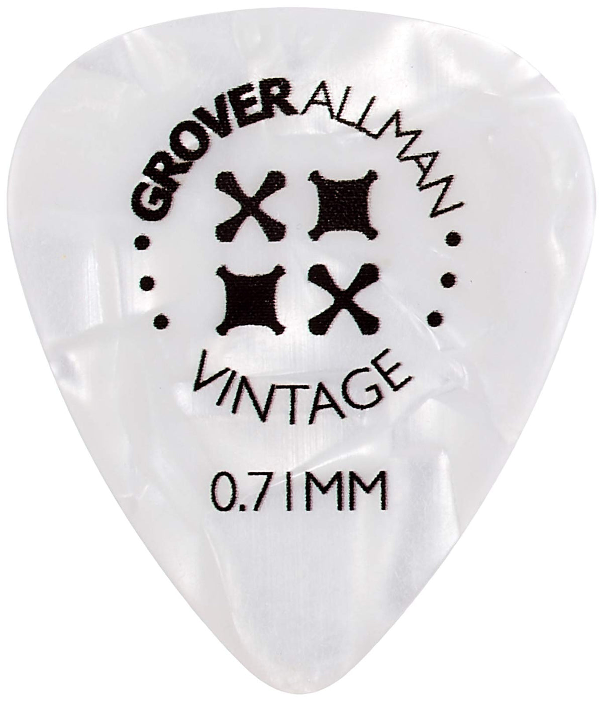 Grover Allman Vintage Celluloid, White, 0.03 inch (0.71 mm), 10 Sheets