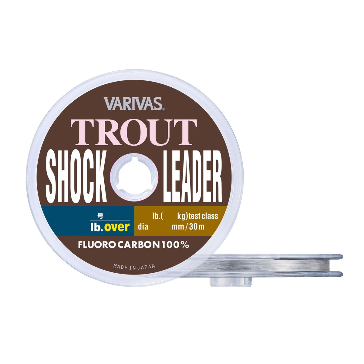 Varivas Trout Shock Leader, Fluorocarbon 98.4 ft (30 m), No. 0.6 (2.5 lb.Over)