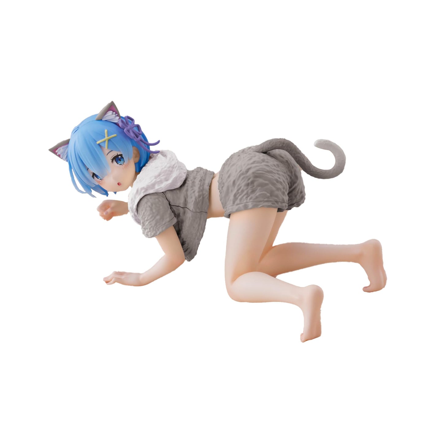 Zero Starting Life in Another World Desktop Cute Figure - Rem (Cat Roomwear Ver.)