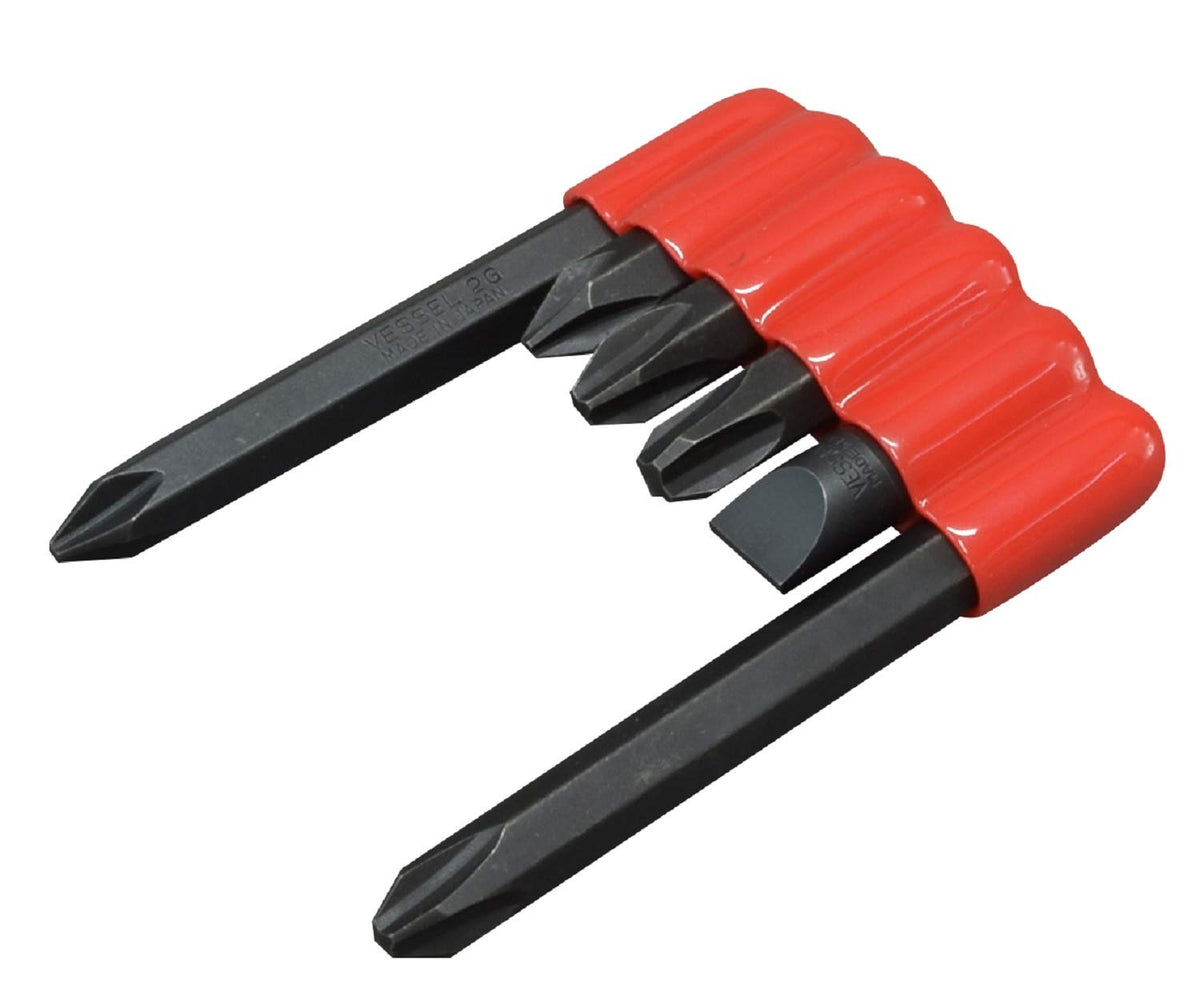 Hozan D-963-8 Bit Set for D-963 Impact Drivers, Set of 6