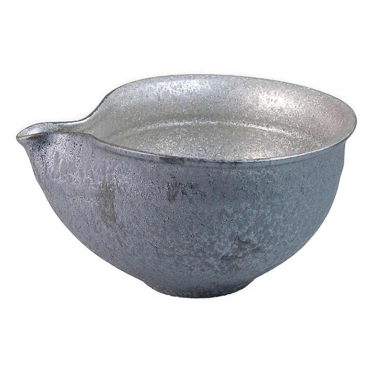 CtoC Japan 916543 Respect for the Aged Day with Letter, Silver Coating, Deep Single Mouth Pot, 5.9 x 5.4 x 3.0 inches (15 x 13.8 x 7.7 cm), Made in Japan, Arita Ware Grandpa Grandma