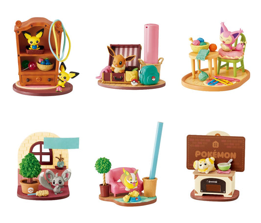 Rement Pokemon DesQ Relaxing Home! 1 box (H x W x D): 4.5 x 2.8 x 2.8 inches (115 x