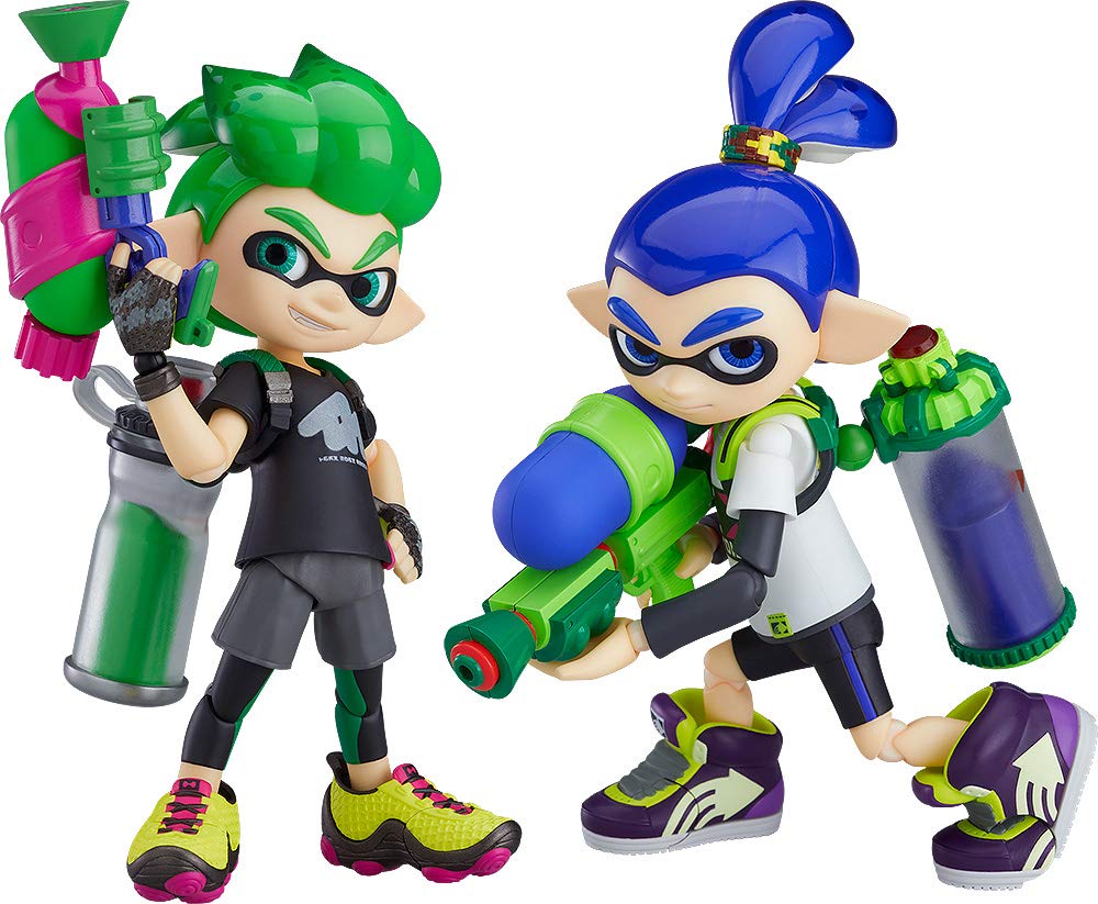 Good Smile Company Splatoon: Inkling Boys Figma Deluxe Action Figure Set