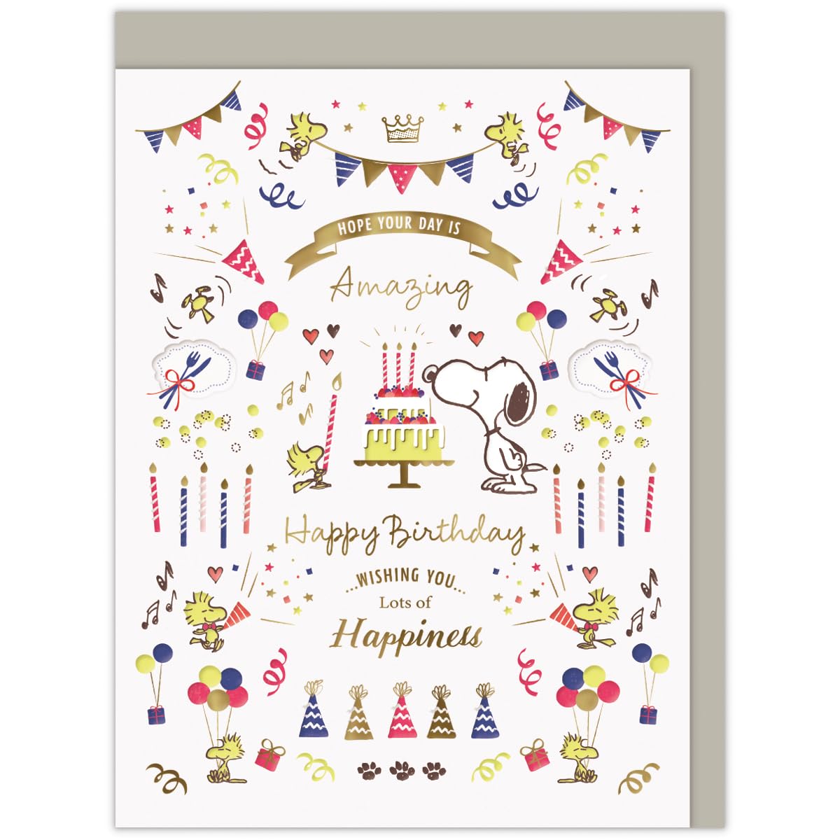 Hallmark Snoopy Greeting Card Birthday Celebration Card Party 839888