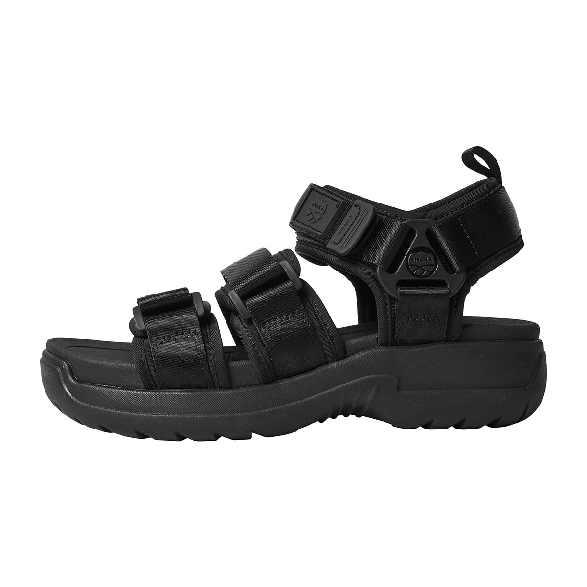 SHAKA(シャカ) Men's Sandal, Black, 23.0 cm