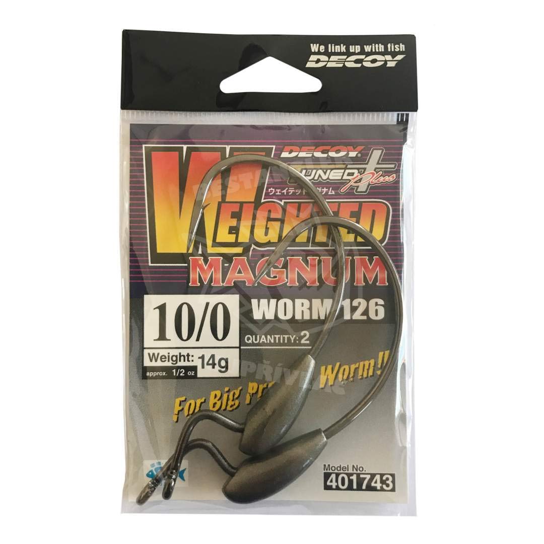 Katsuichi Worm126 Decoy Waited Magnum #10/0, 0.5 oz (14 g)
