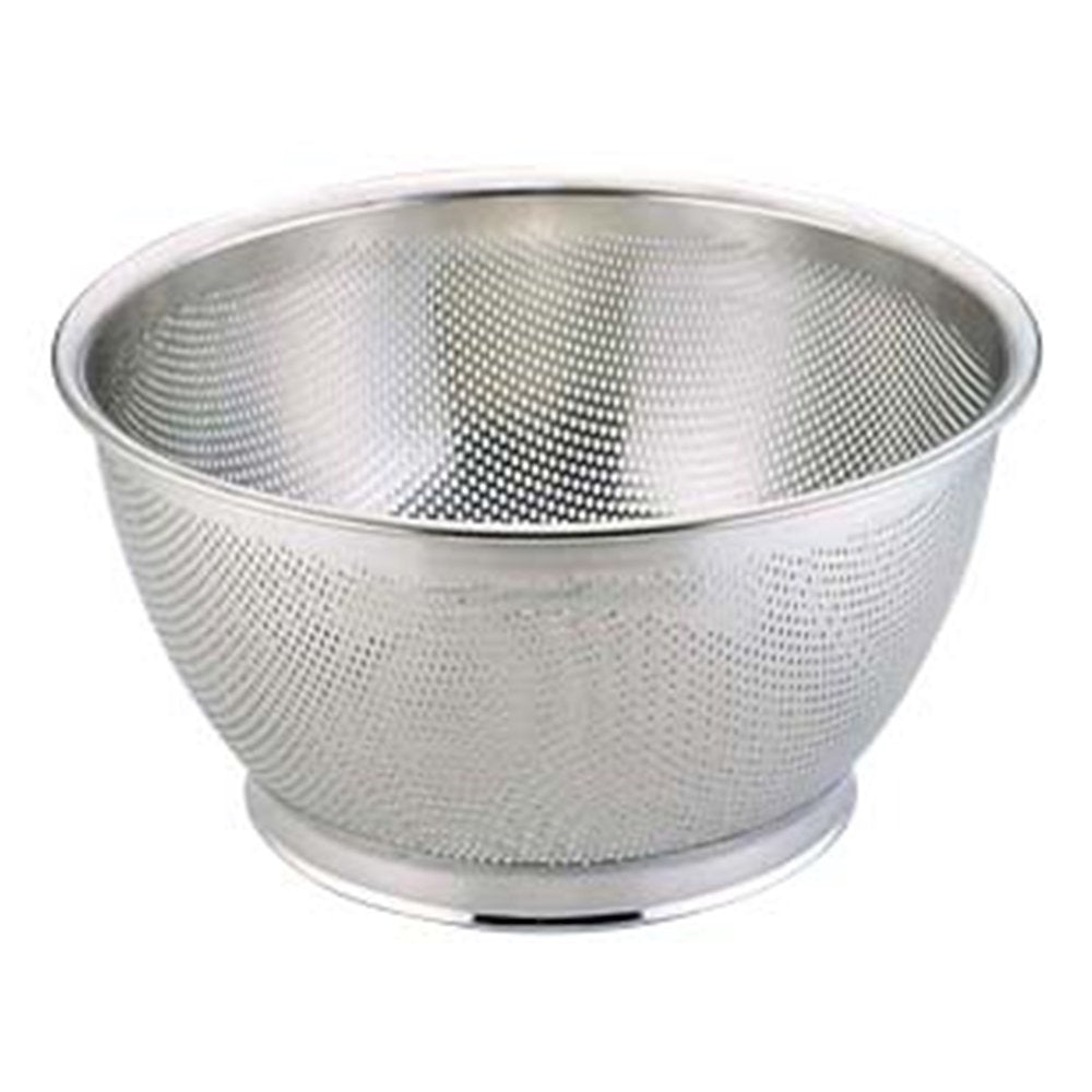 Sanho Sangyo AHK07035 UK Punching Deep Colander, 13.8 inches (35 cm), 18-8 Stainless Steel, Japan