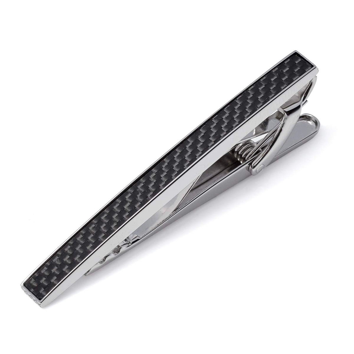 Tateossian D-Shape Tie Clip, Black