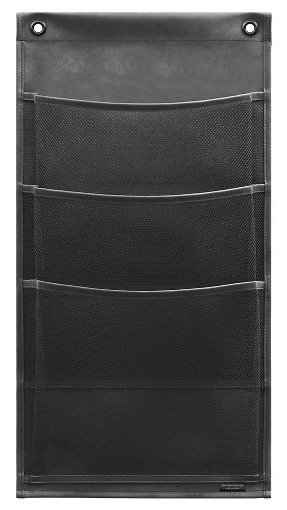 Saki Wall Pocket Black Size: 11.8 x 22.6 inches (30 x 57.5 cm)