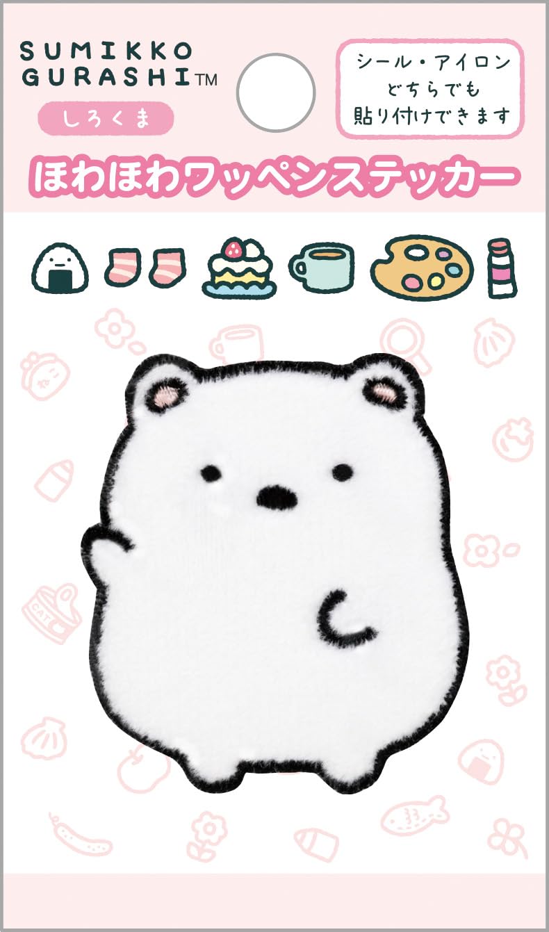San-X Sumikko Gurashi Howaho Patch Sticker SE71009 Shirokuma