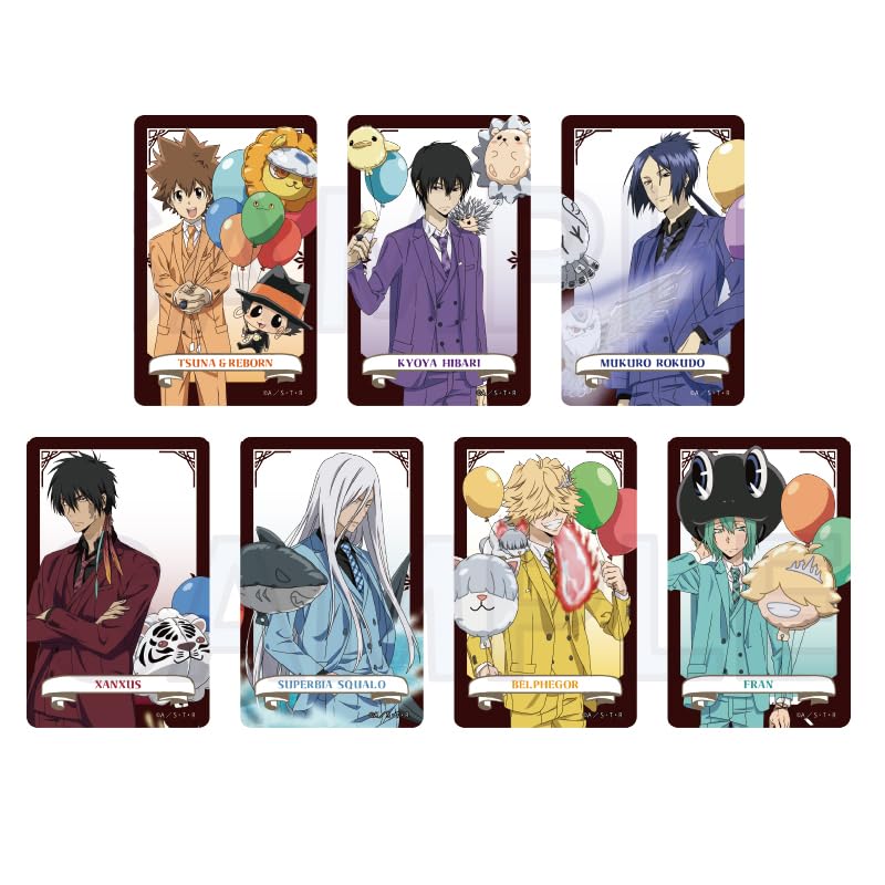 Y Line Katekyo Hitman REBORN! Trading Clear Card Animal Balloon Version, H 3.4 x W 2.1 inches (86 x 54 mm), PVC, Box of 5
