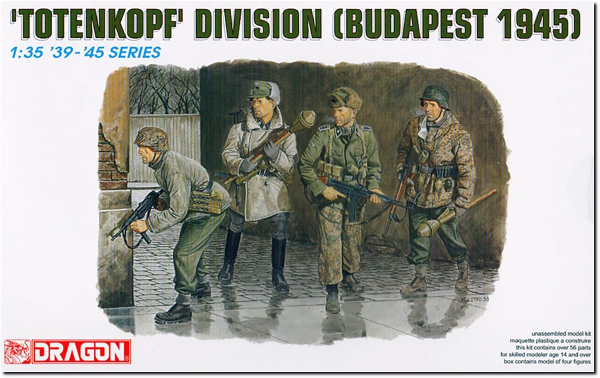 Platz Dragon 1/35 WW2 German Waffers 3rd SS Armored Division Tortenkop Budapest 1945 Plastic Model DR6095 (People)