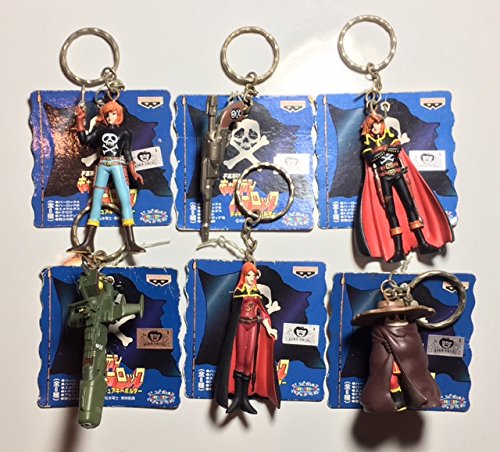 宇宙海賊キャプテンハーロック フィギュアキーホルダー 全6種セット バンプレスト