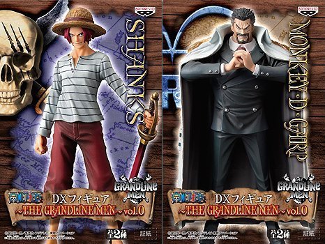 One Piece DX Figure ~ THE GRANDLINE MEN ~ VOL.0 all two set ground line Men ONEPIECE Garp Shanks Banpresto