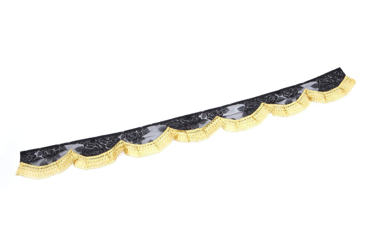 Ya front curtain rose lace front curtain L (horizontal 2200mm) Frenzy: Gold MFC-RA-GOL