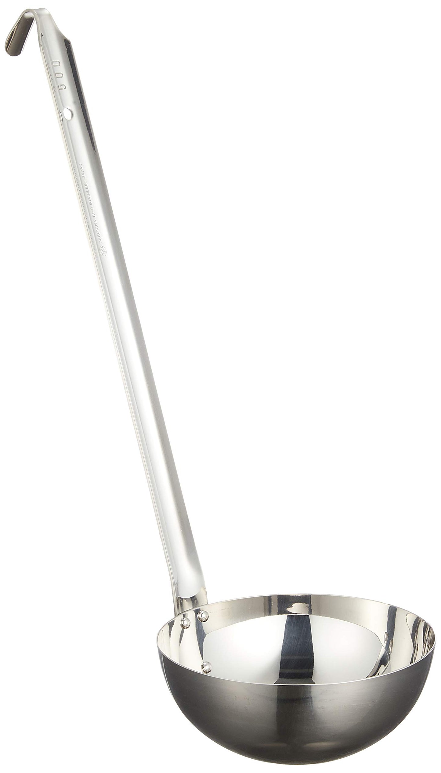 Gyokodo BLC37500 Soup Ladle, 18-8 Stainless Steel, Japan BLC37500, Silver