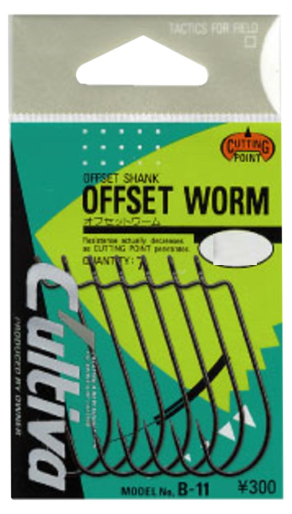 Owner B-11 Offset Worm Hook 5/0 Fishing Hook
