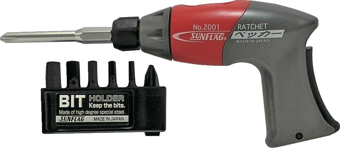 SUNFLAG Pecker ratchet driver # 2 x 65 # 1 / 4.5 # 2 / 6.0 HEX 2.5 mm / 3.0 mm / 4.0 mm / 5.0 mm / 6.0 mm 2002