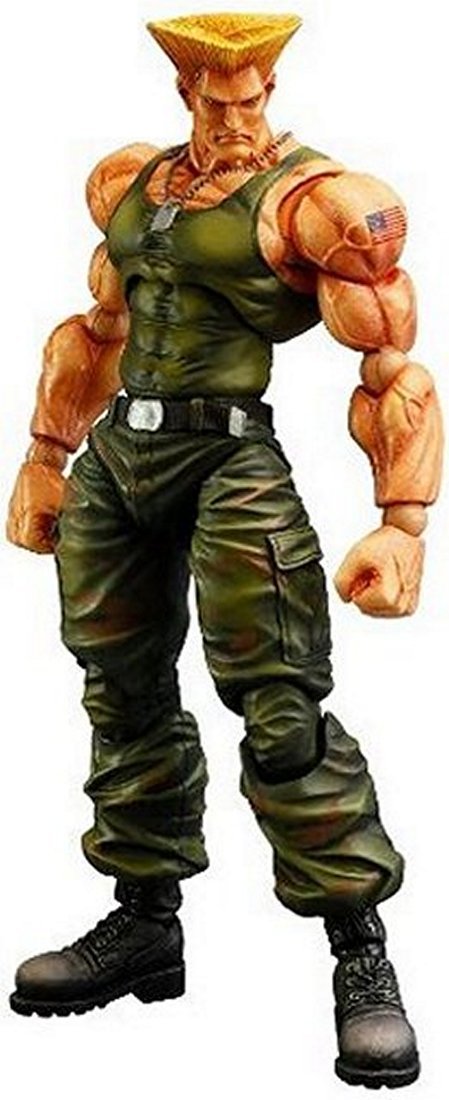 Square-Enix Street Fighter IV Guile Play Arts Kai Action Figure