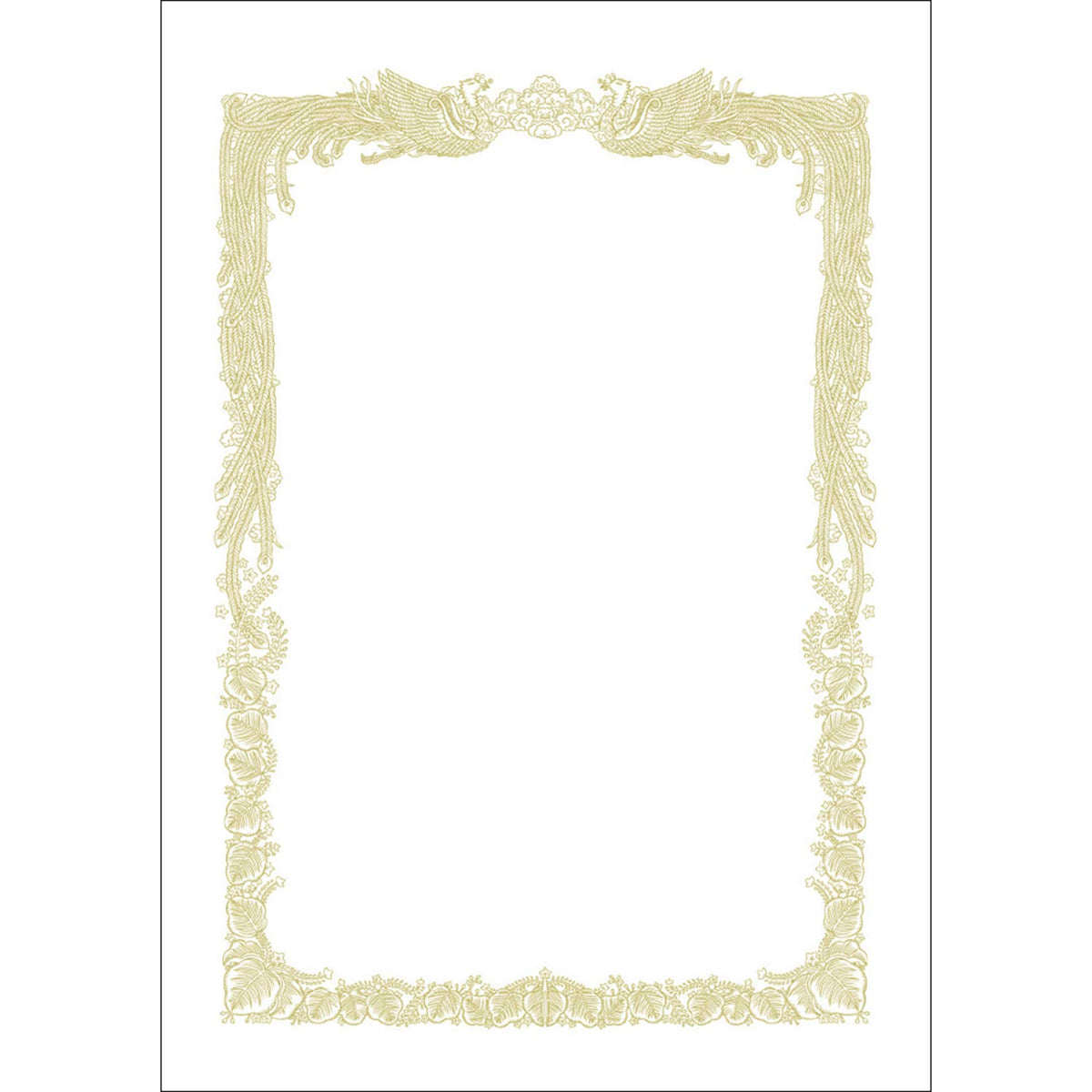 Hawk mark OA Certificates Paper Vertical for Pack of 100 White Quality Paper