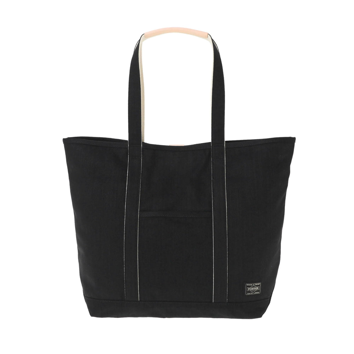 Porter 895-15159 Yoshida Bag NOIR TOTE BAG (M), Men's, Women's, Unisex, Black