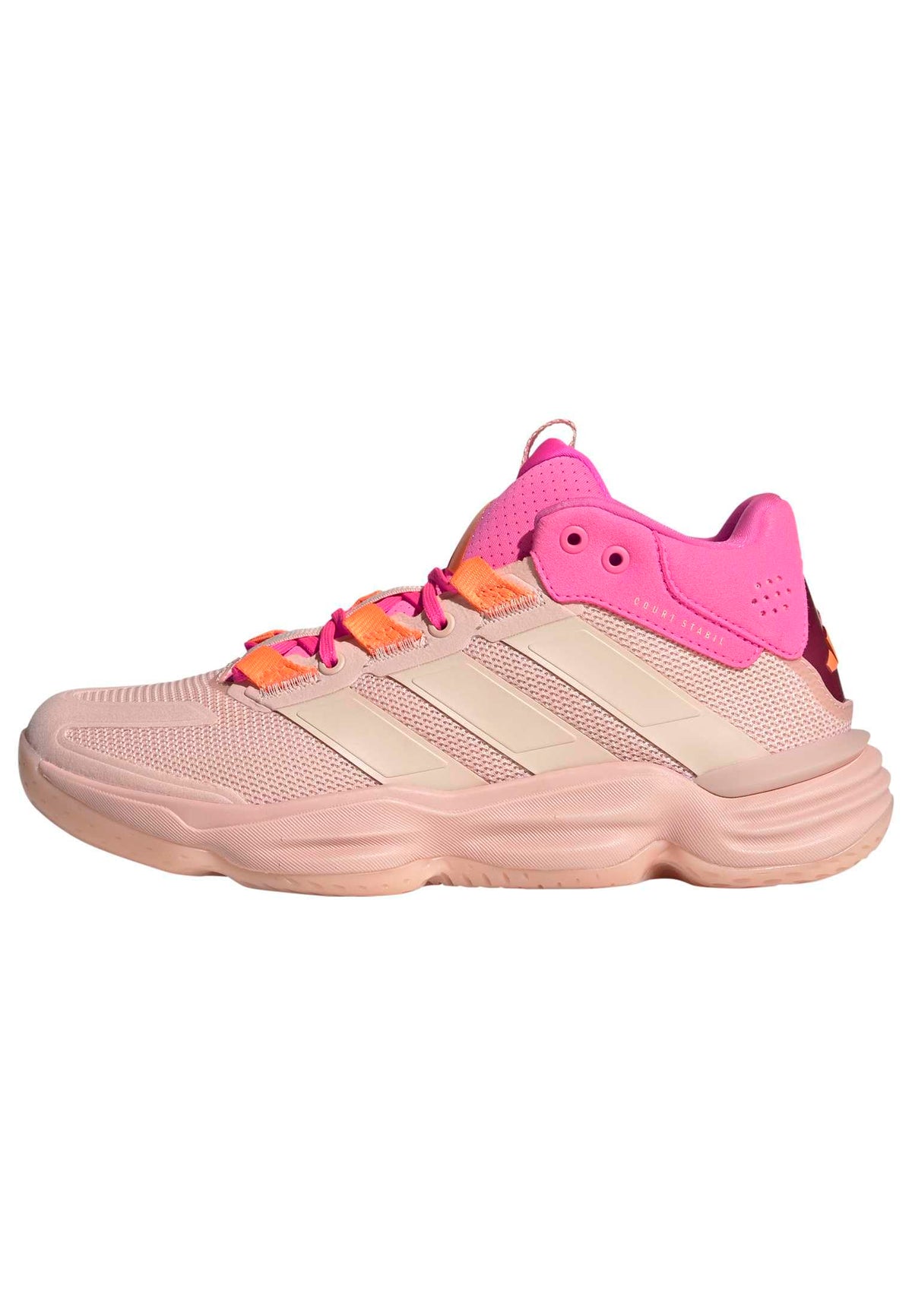 adidas Women's Court Stabil Volleyball, Blush Pink/Blush Pink/Lucid Pink, 7.5