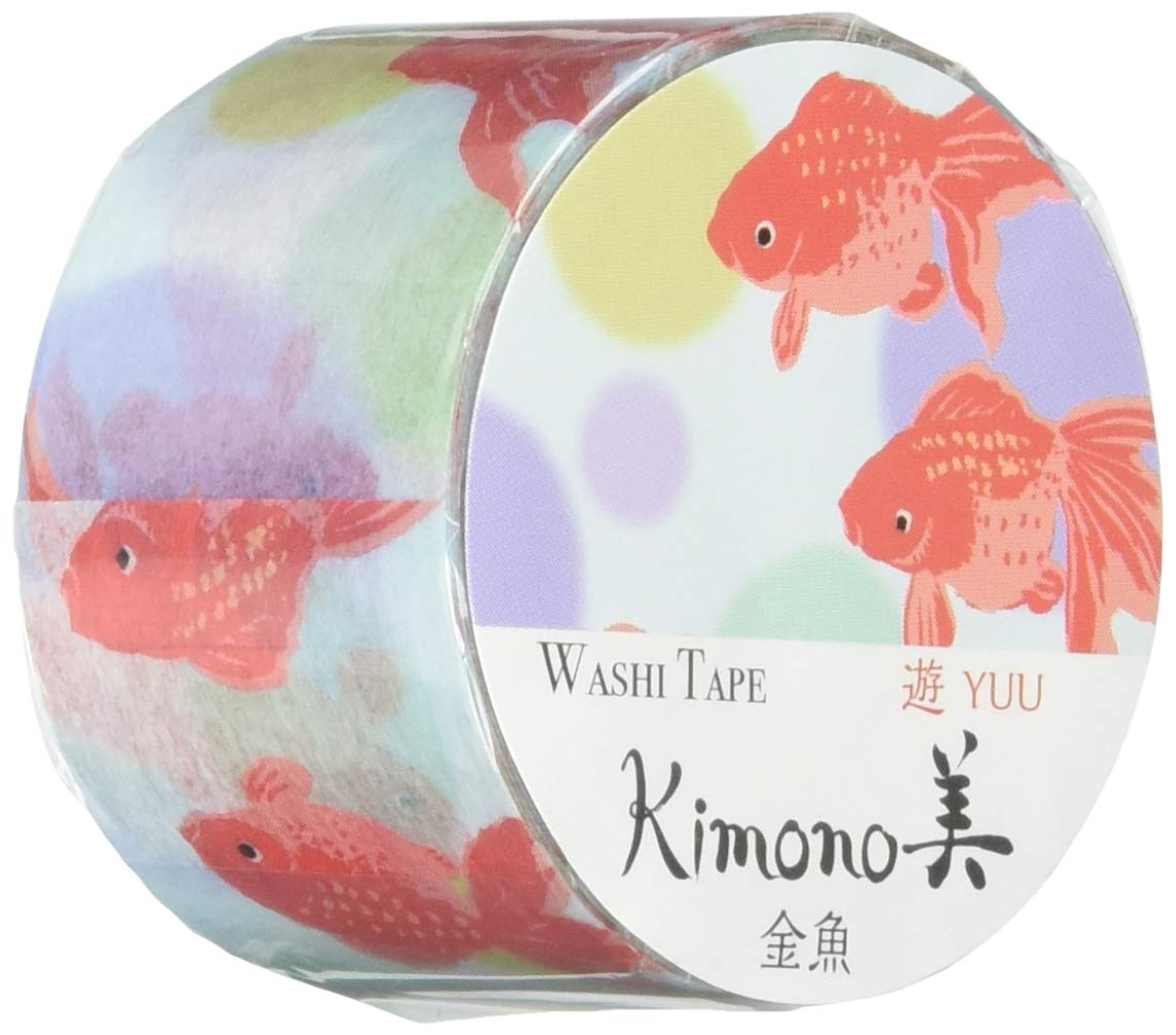 カミイソ産商(Kamiiso) Kamiso GR-2002 Masking Tape, Goldfish, 1.0 inches (25 mm) x 16.4 ft (5 m)