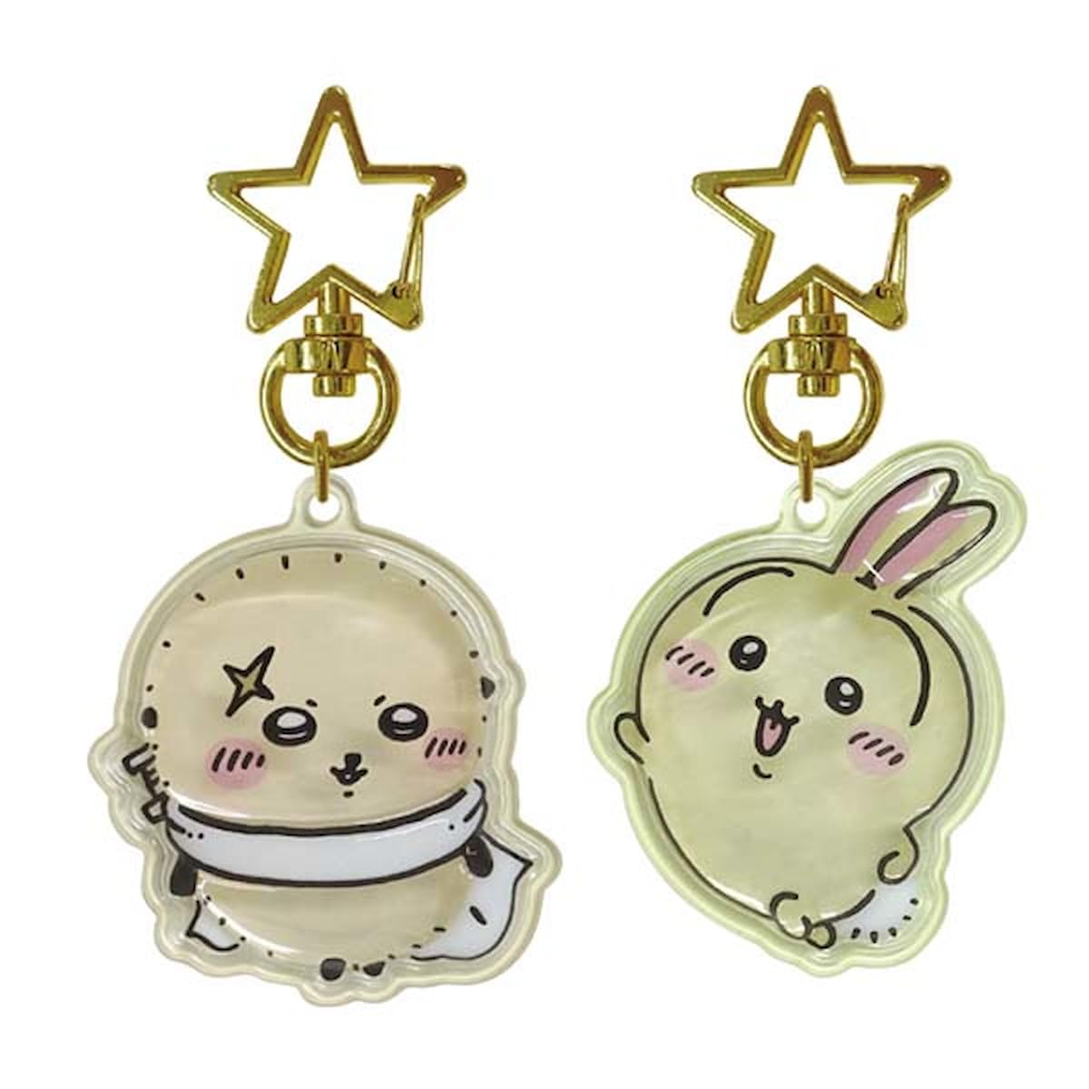 K Company CKW-PP-RU Chiiwa, Cute & Rabbit Keychains, H1.7 x W1.5 x D0.4 inches (44 x 37 x 10 mm)