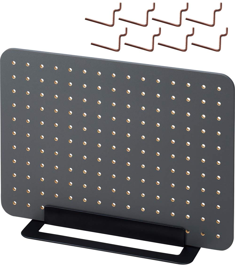 キングジム(Kingjim) King Jim PG400 Peggy Board, Tabletop Storage, Perforated Board, No Tools Required, Black