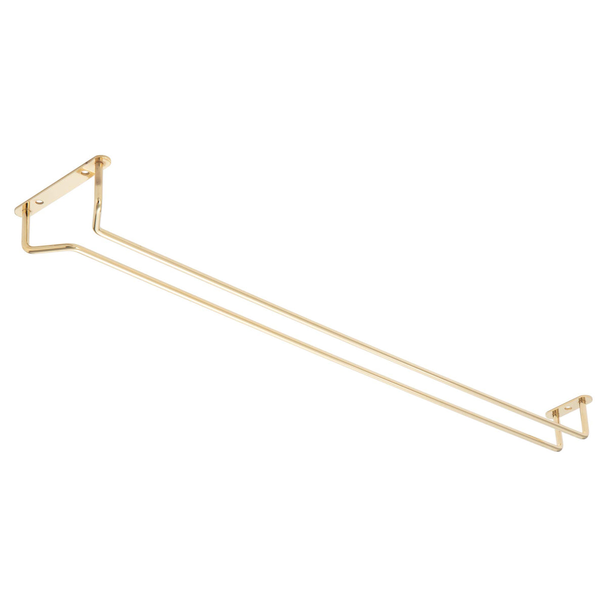 Endoshoji PGL6624 Commercial Glass Hanger, 24 Inches, Steel, Brass Plated