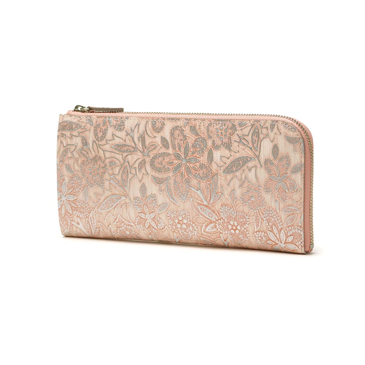 ARUKAN Claire Long Wallet with L shape zipper (Pink)