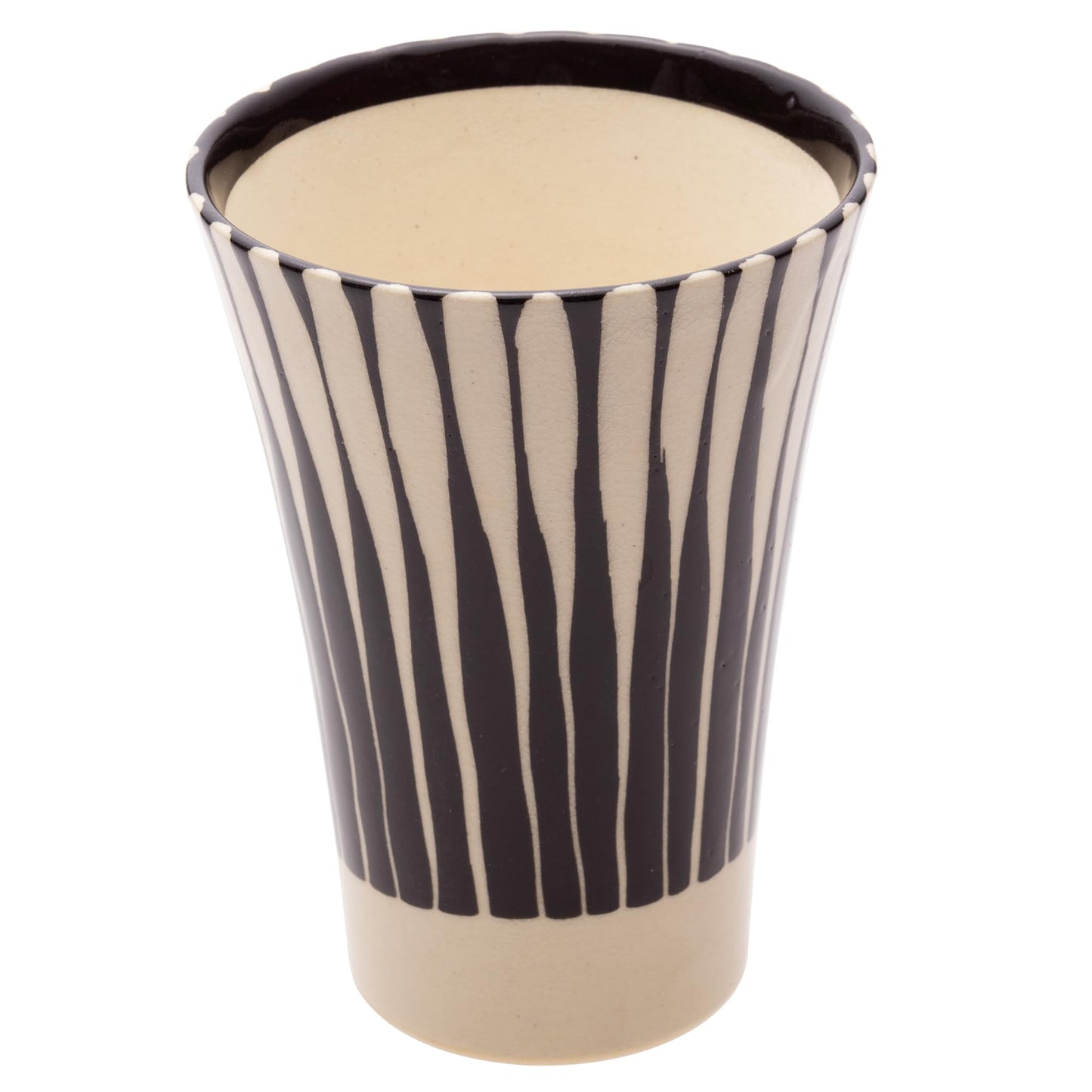 光陽陶器 Koyo-Pottery Black Makeup Long Cup 20915