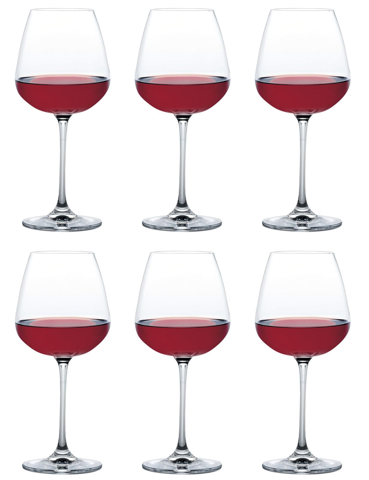 東洋佐々木ガラス Toyo Sasaki Glass RN-13282CS Designer Wine Glass, Rich White, 16.9 fl oz (485 ml), Pack of 6, Ion Strong Treatment, Red and White, Shatter-Resistant, Dishwasher Safe