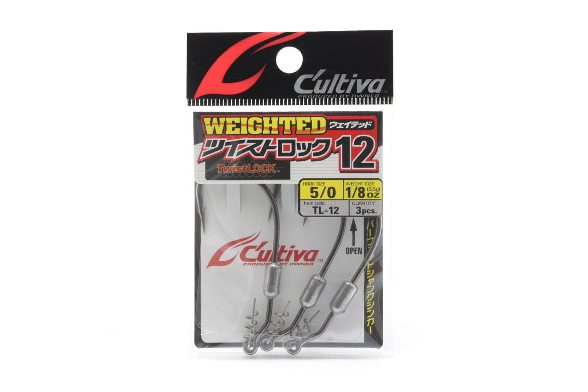 Owner 11692 Single Hook TL-12 Weighted Twist Lock No. 5/0 1/8 oz