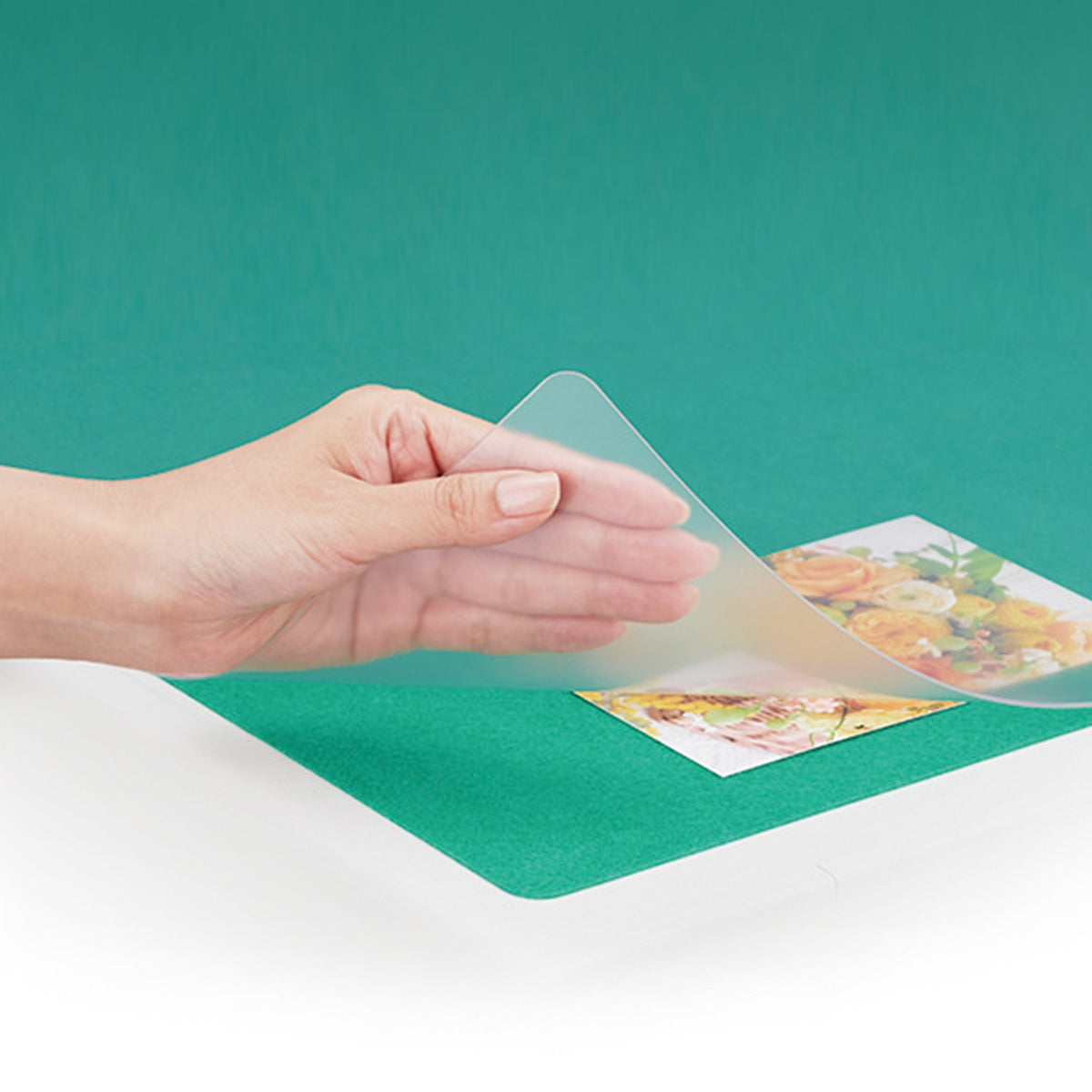 Plus Desk Mat, Mouse Compatible, Underlayment Included, Double-Sided Transfer Reduction, 41-053 Inches (1045 x 715 mm), Diagonal Cut